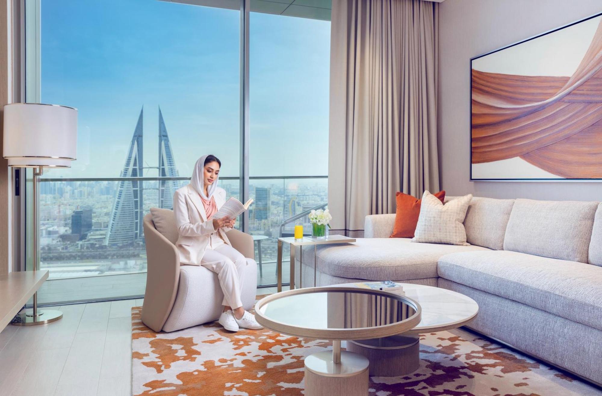 Onyx Rotana Hotel Manáma Kültér fotó A living room at the Address Downtown Hotel