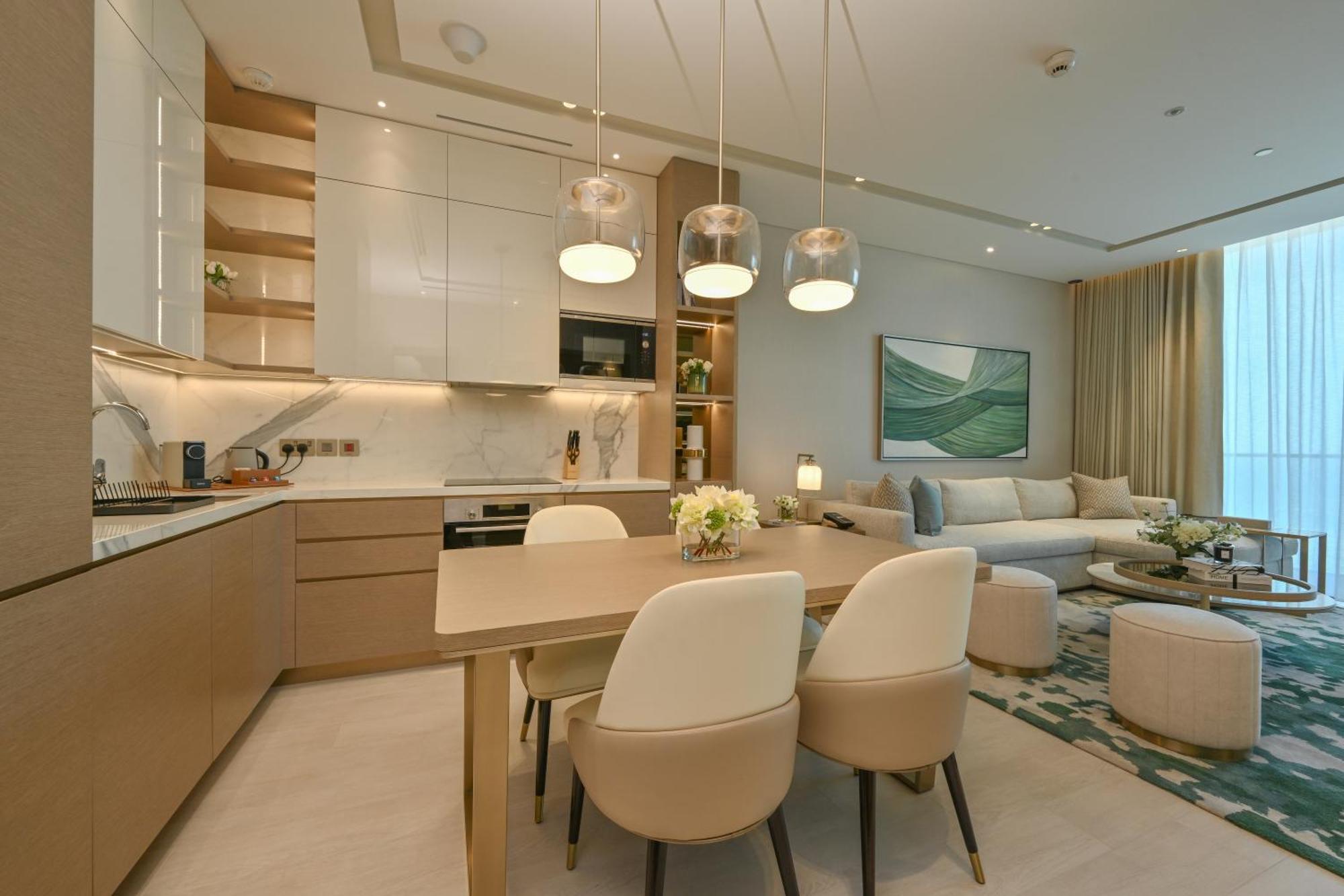 Onyx Rotana Hotel Manáma Kültér fotó A typical apartment interior