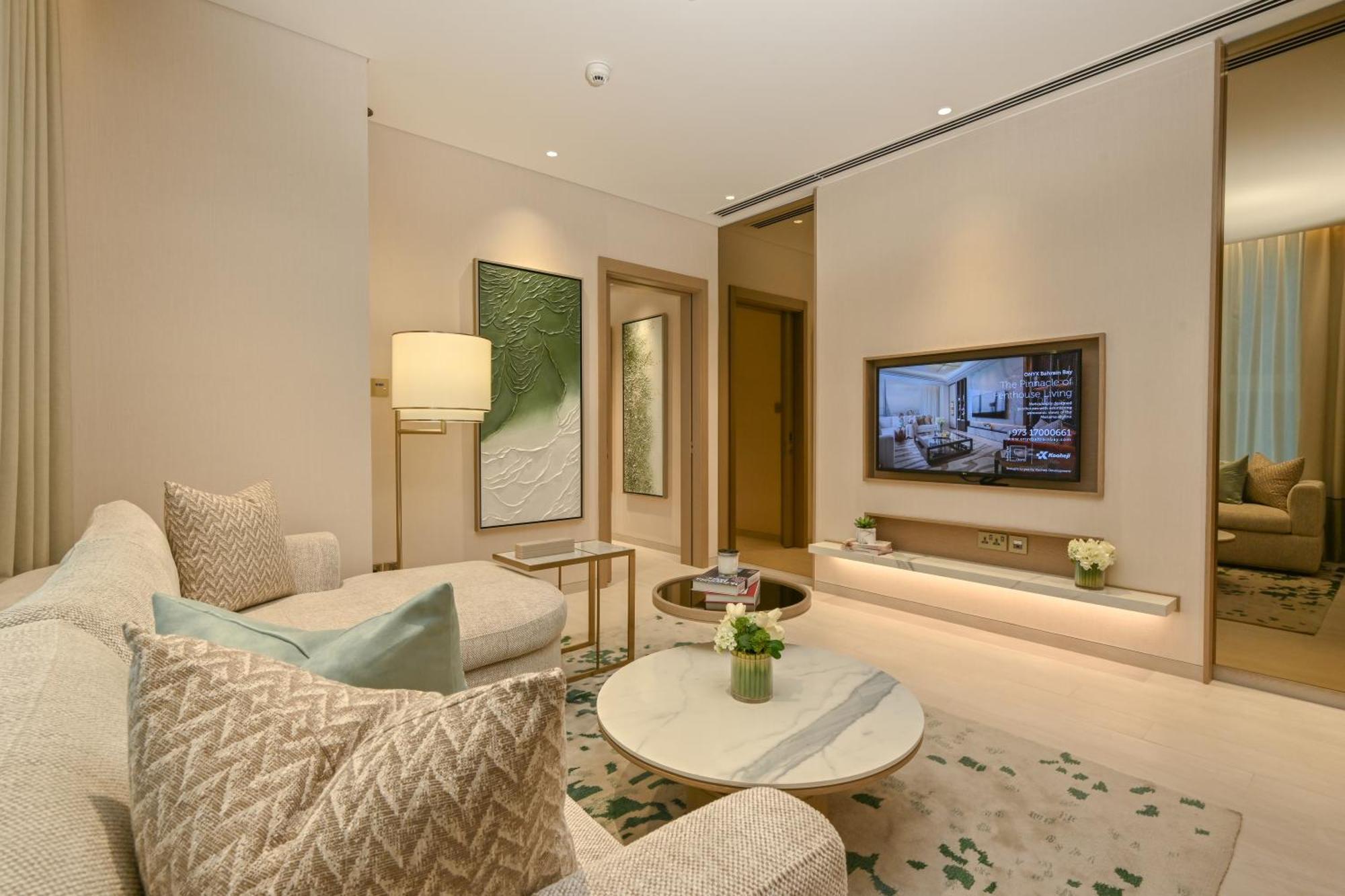 Onyx Rotana Hotel Manáma Kültér fotó Living room